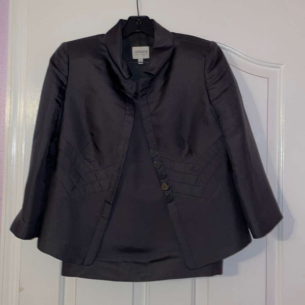Quality condition two piece pantsuit from the Armani Collezioni.